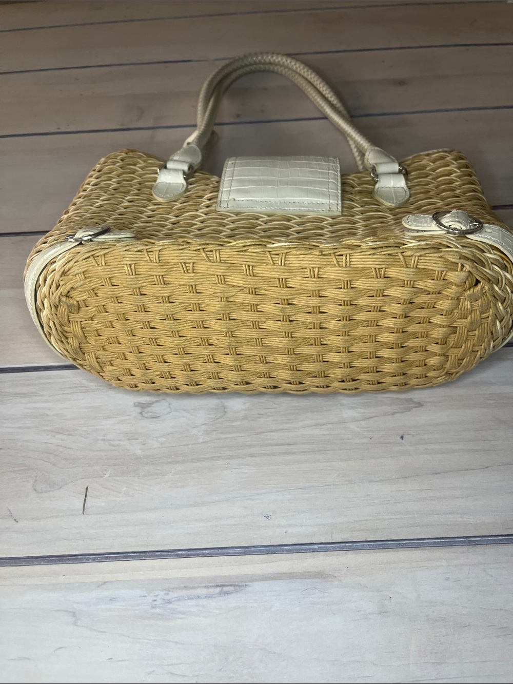 Brighton Woven Straw Tote with Cream Leather Trim - Women Bags - Picture 3 of 8